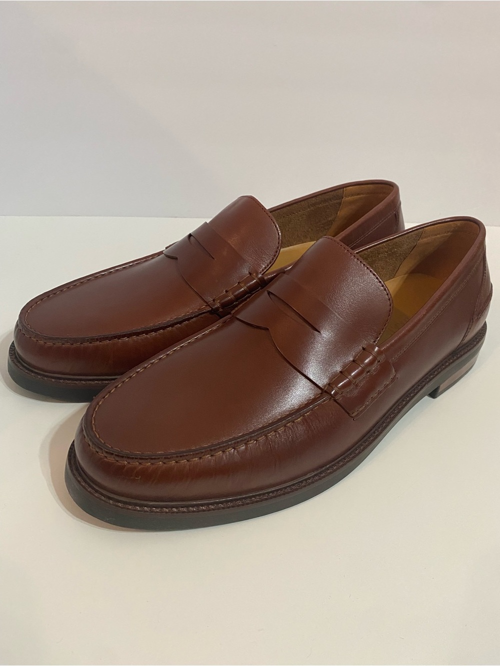 Cole Haan Mens Pinch Prep Penny Loafers Leather Dress Shoes C38554 Size 13 M NEW